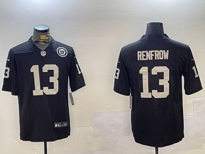 Men Oakland Raiders #13 Renfrow Black Second generation 2024 Nike Limited NFL Jersey style 2->oakland raiders->NFL Jersey